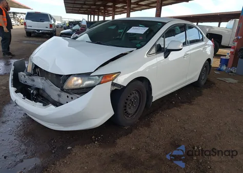 2012 Honda Civic Lx из США, поврежденный, VIN 2HGFB2F5XCH315828